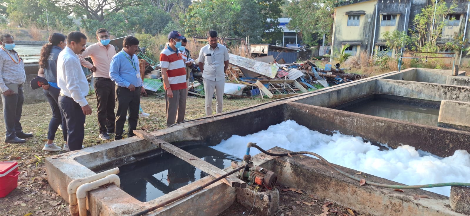 Upa Lokayukta inspects sewage treatment plant in Nittur Upa Lokayukta inspects sewage treatment plant in Nittur